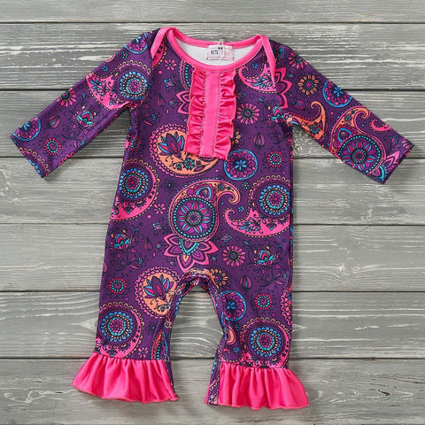Perfect Paisley Infant Girl's Romper