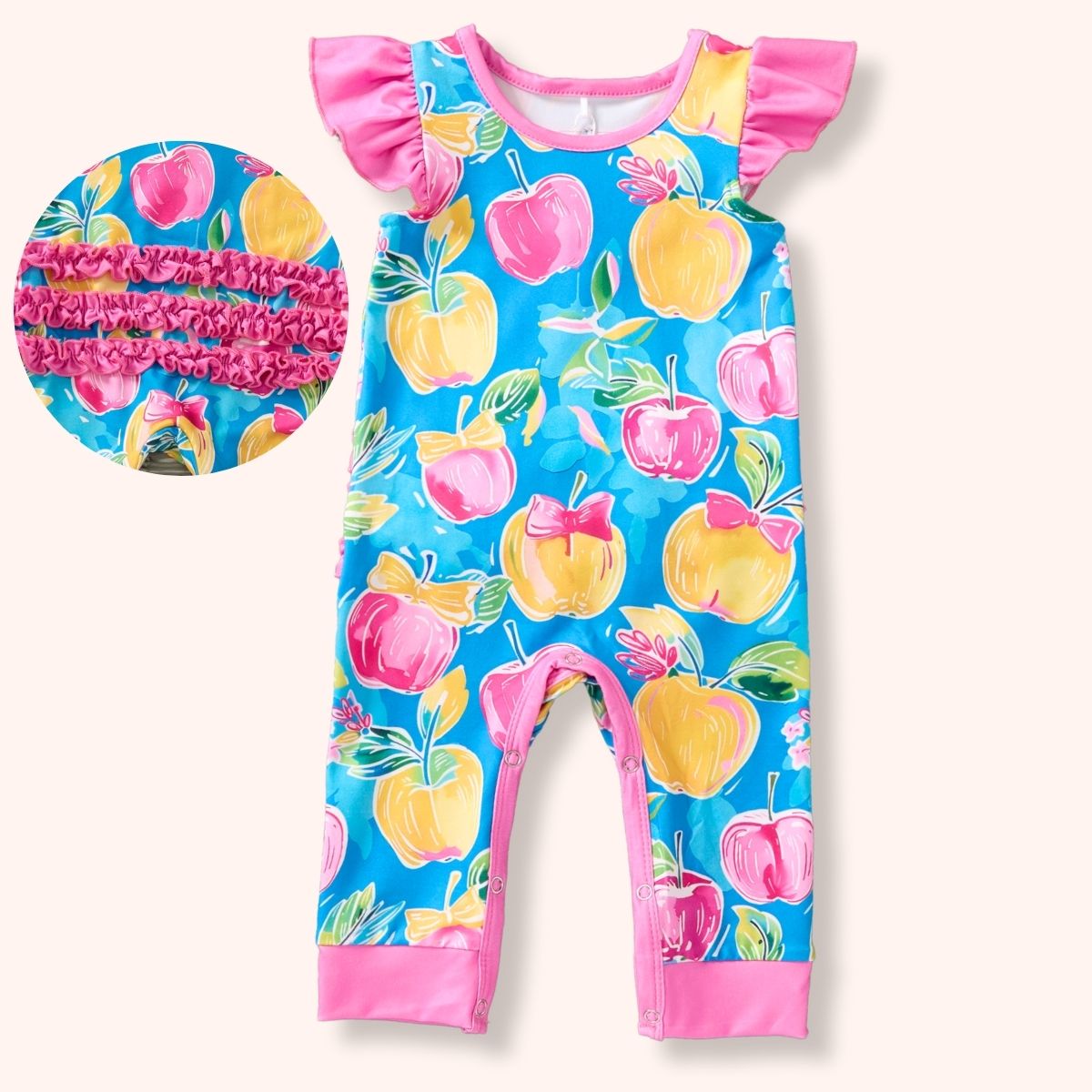 A+ Apples Infant Girl's Romper