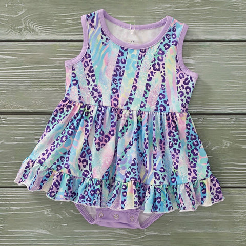 Safari Shimmer Infant Girl's Romper