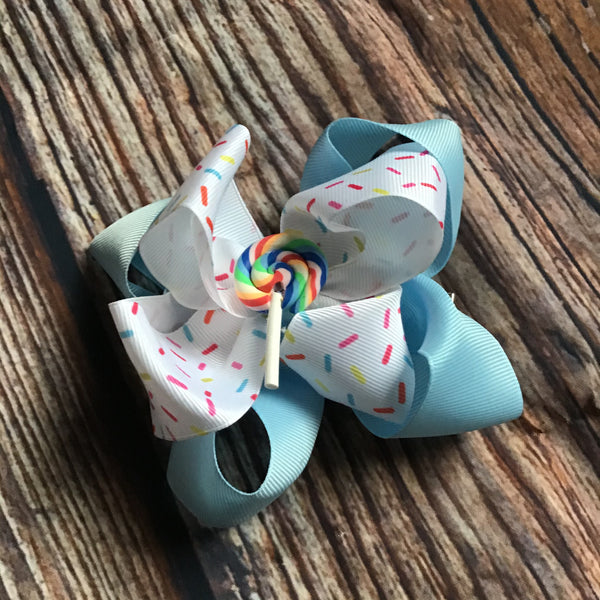 Lollipop & Sprinkles Bow
