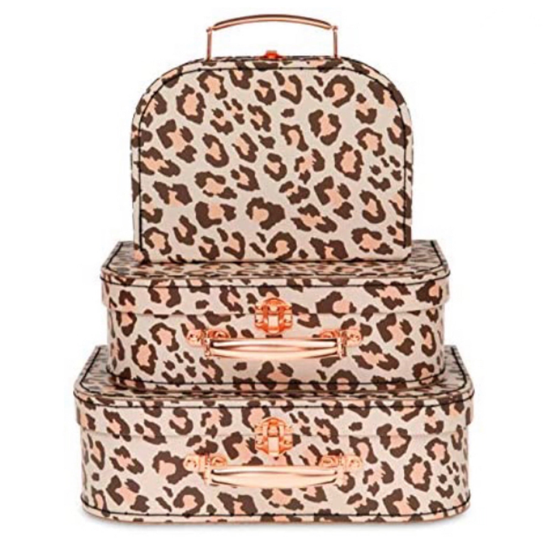 Cheetah Design Set of 3 Suitcases