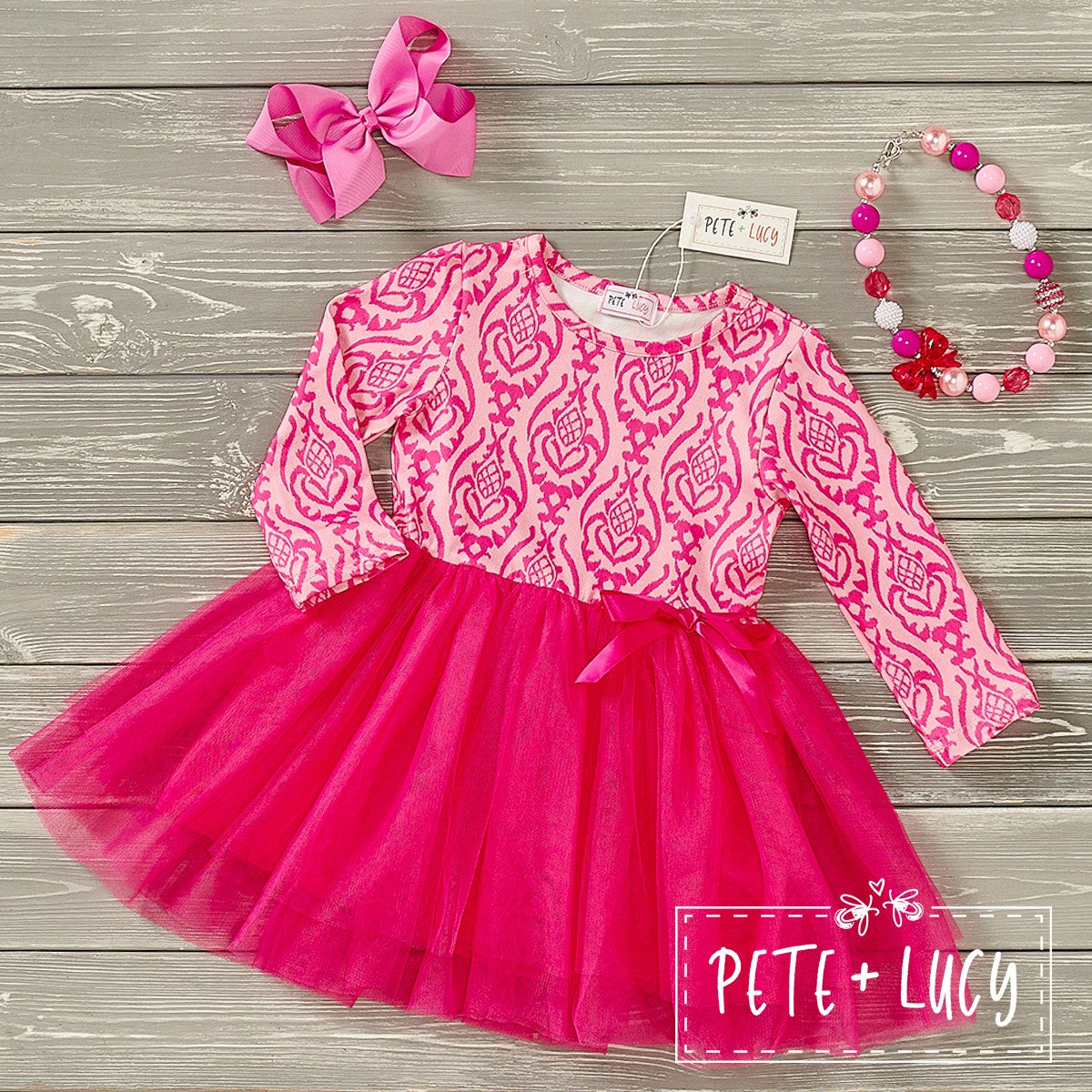 Pete + Lucy Pink Moroccan Tulle Dress Serendipity's Closet