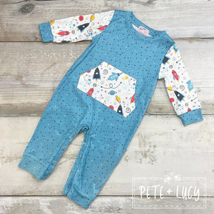 Pete + Lucy Serendipity's Closet LLC Out of this world infant romper