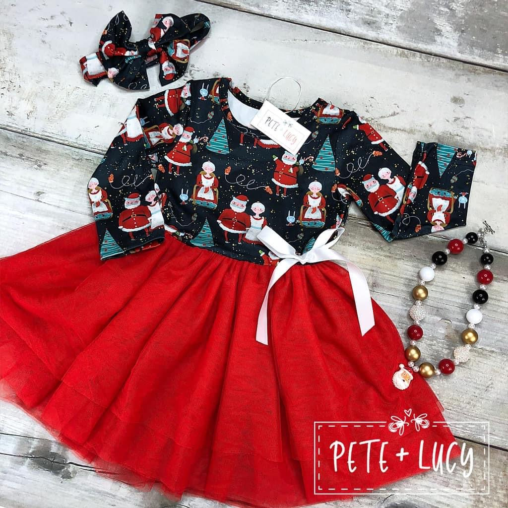Serendipity's Closet Pete + Lucy: Clause Family Tulle Dress