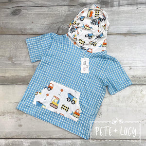 Pete + Lucy Serendipity’s Closet Construction Cutie Hooded Shirt
