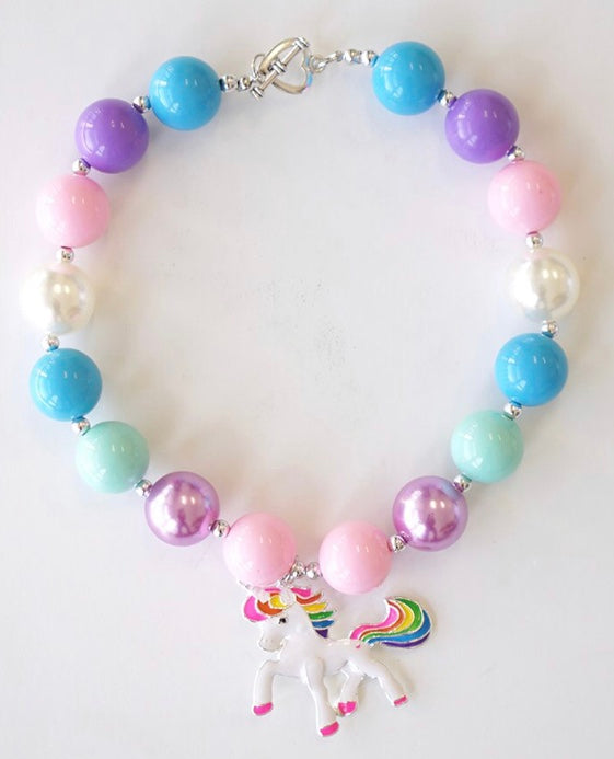 Serendipity's Closet HoneyDew unicorn bubble necklace