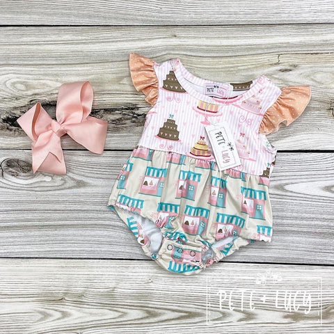 Bake Me A Cake Infant Girl's Romper by Pete + Lucy