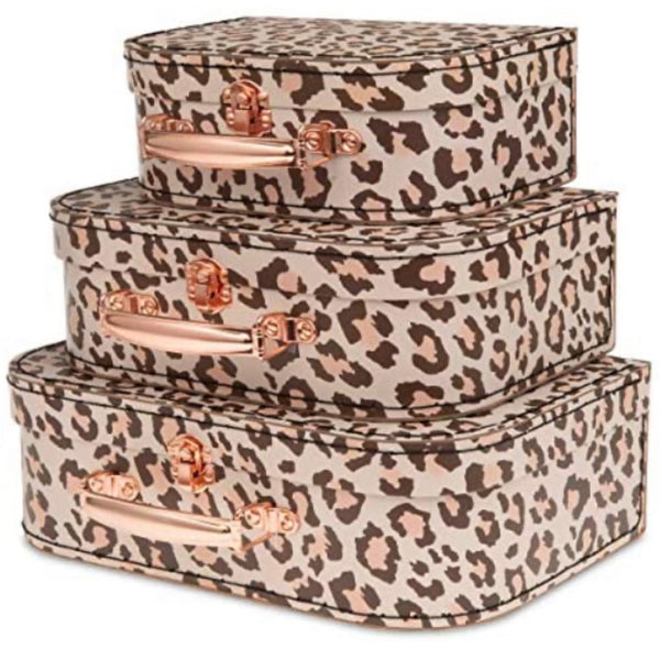 Cheetah Design Set of 3 Suitcases