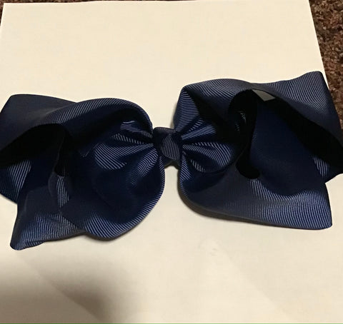 8” Solid Bow - Navy