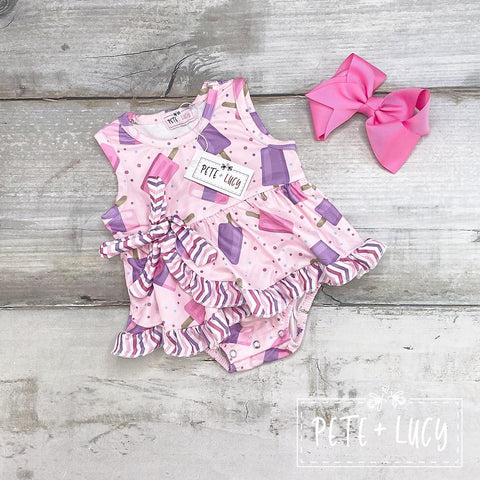 Pete + Lucy Serendipity's Closet Popsicle Princess Infant Girl's Romper