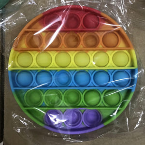 Fidget Popper - Rainbow Colors in a Circle Shape