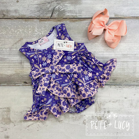 Serendipity's Closet Dragonfly Dreams Infant Girl's Romper by Pete + Lucy