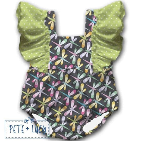 Pete + Lucy Serendipity's Closet Dreaming of Dragonflies Infant Girl's Romper