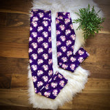 Purple Floral Legging Singles by Addy Cole