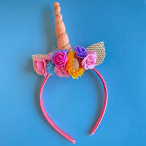 Serendipity's closet The Twinkled Twig Peach Horn Unicorn Headband