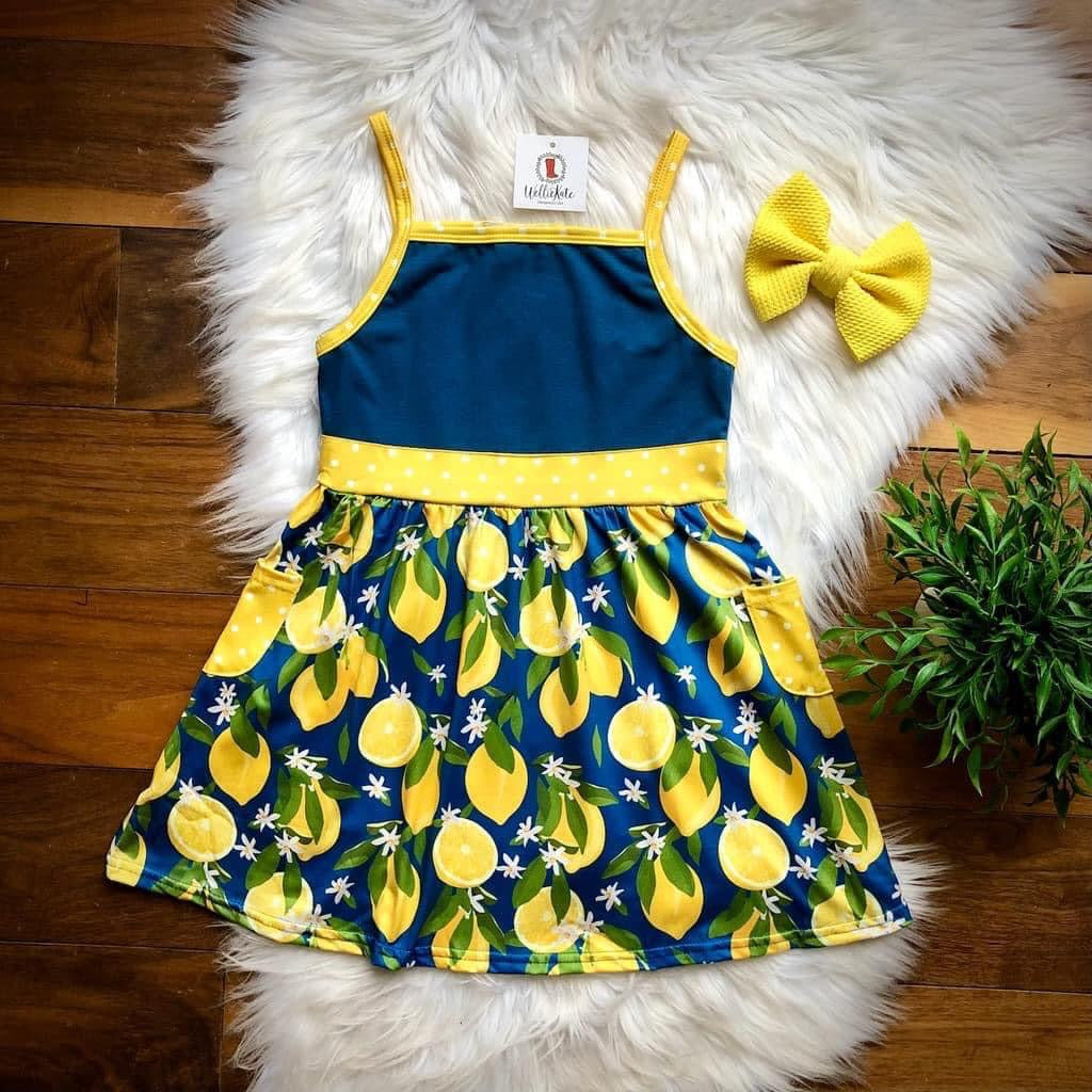 Serendipity's Closet Wellie Kate Summer Lemon Dress